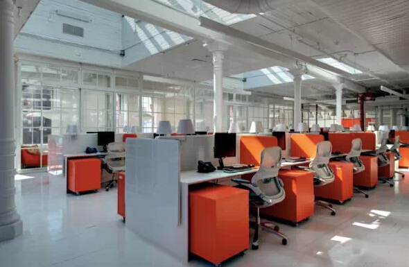橙是唯壹的辦公空間設計色彩