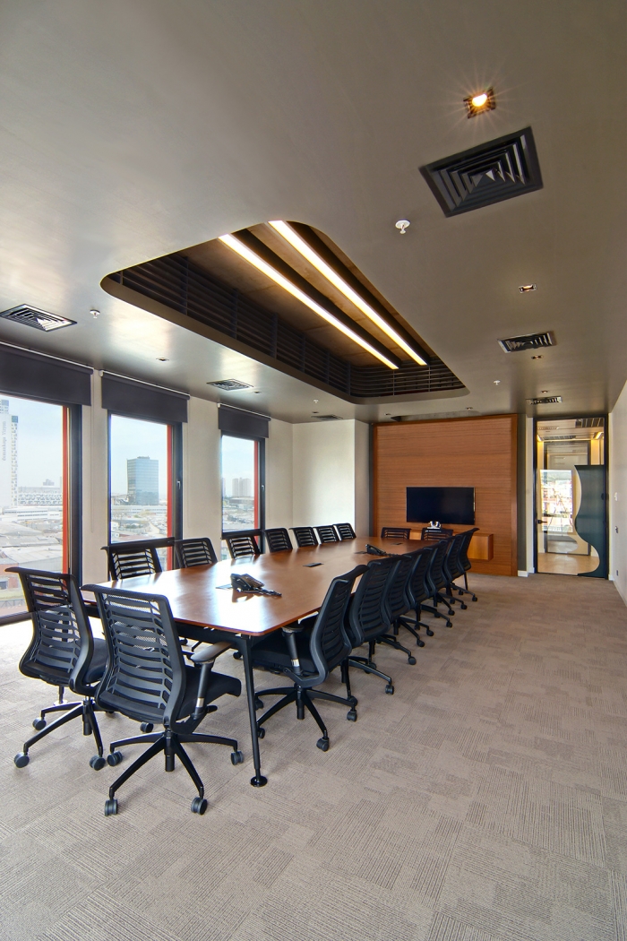 上海办公楼装修- 現代簡約空間設計，GürallarLAV玻璃制造公司辦公室